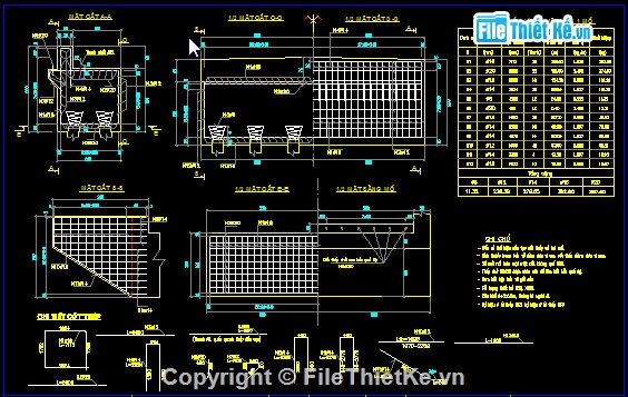 thiết kế bản vẽ thi công,cầu 3 nhịp 12m,khổ cầu B=6+2x0.5m,bản vẽ thiết kế cầu