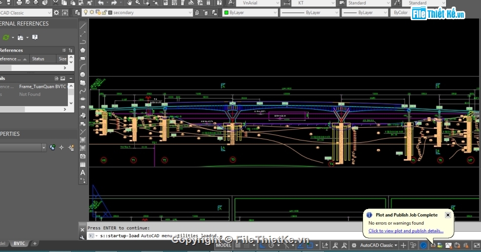 cầu đúc hẫng,bản vẽ thiết kế thi công cầu,cầu dầm I33,cầu nhịp 120m,autocad thiết kế cầu Tuần Quán