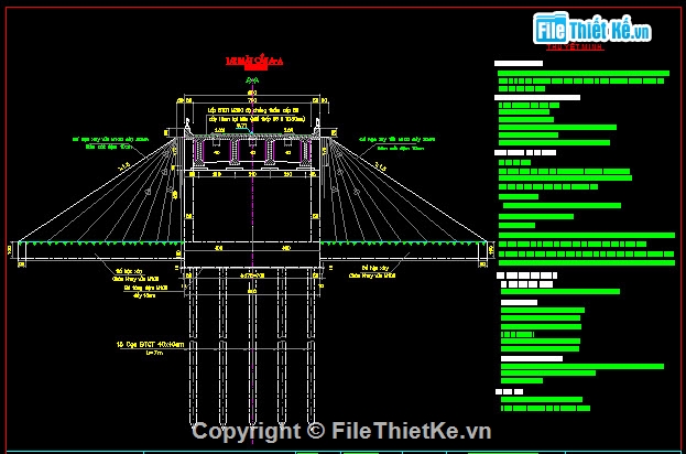 thiết kế cầu,Thiết kế thi công cầu dầm T,Thi công cầu dầm T 1 nhịp 33m,Thiết kế cầu dầm T