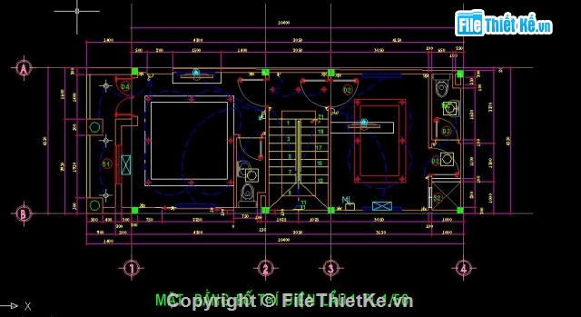 Bản vẽ,nhà 3 tâng,thiết kế nhà ở,công trình nước