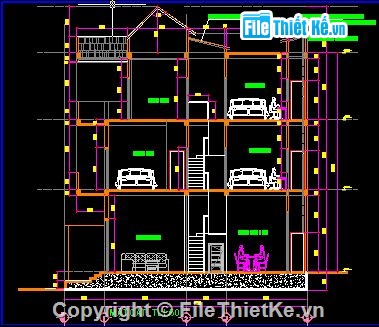 Bản vẽ,nhà 3 tâng,thiết kế nhà ở,công trình nước