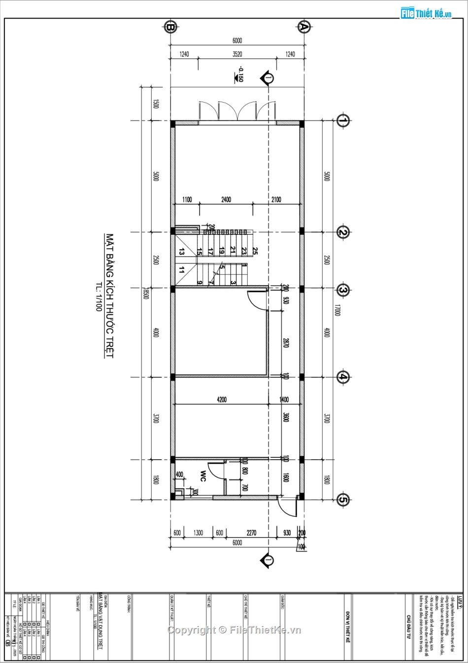 nhà phố 6x17m,Bản vẽ nhà phố,Bản vẽ thi công,thiết kế nhà nhà phố,nhà phố 2 tầng