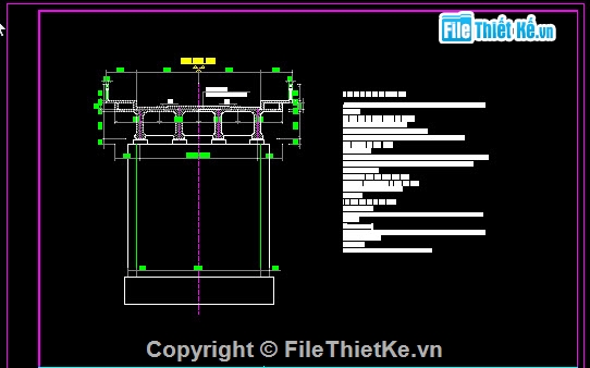 thiết kế cầu,thiết kế thi công,Bản tính cầu,sửa chữa cầu 10 nhịp 33m,Khổ cầu B=8.43+2x0.5m
