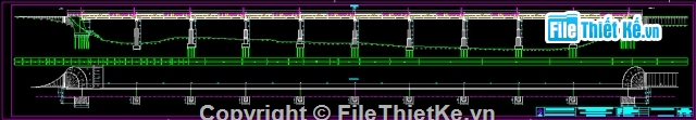 thiết kế cầu,thiết kế thi công,Bản tính cầu,sửa chữa cầu 10 nhịp 33m,Khổ cầu B=8.43+2x0.5m