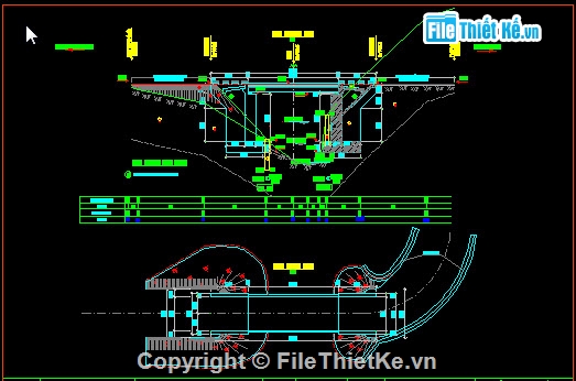 thiết kế cầu,thiết kế trắc ngang điển hình,Bản vẽ thiết kế cống,Bản vẽ thiết kế tường chắn