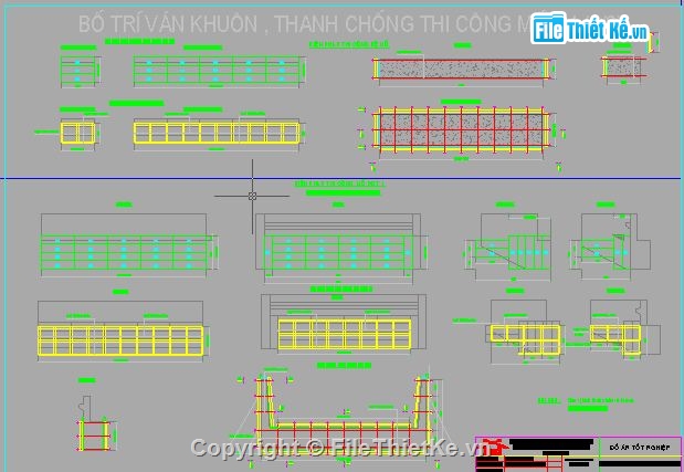 Biện pháp thi công mố cầu,rình tự thi công đóng cọc,thi công đào đất hố móng,kết cấu bổ trợ thi công mố,đà giáo thi công mố,bố trí ván khuôn thi công mố