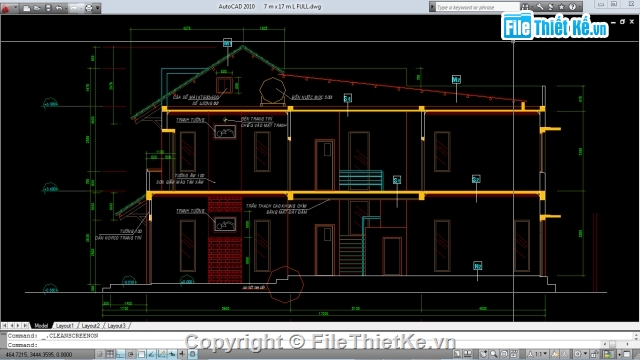 nhà rộng 7 m,nhà rộng hơn 7m,nhà đẹp,biệt thự rộng hơn 7m,nhà phố đẹp,cad nhà đẹp
