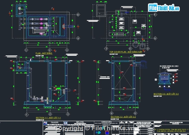 Bản vẽ cấp thoát nước,thiết kế cống thoát nước,trạm bơm,thiết kế trạm bơm,cấp thoát nước