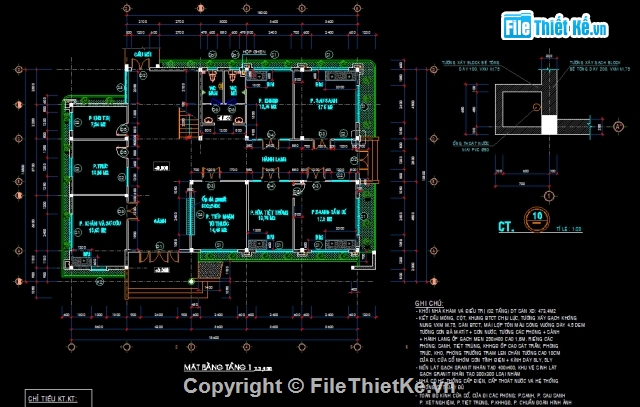 mẫu thiết kế trạm y tế,trạm y tế phường,trạm y tế xã,Bản vẽ trạm y tế 14 phòng,Trạm Y tế 2 tầng 13.8x18.6m