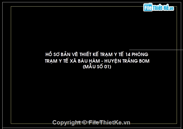 mẫu thiết kế trạm y tế,trạm y tế phường,trạm y tế xã,Bản vẽ trạm y tế 14 phòng,Trạm Y tế 2 tầng 13.8x18.6m