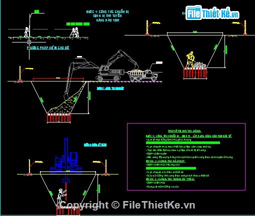 đường ống,đường nước,thiết kế công trình nước sạch,Bản vẽ thiết kế và biện pháp thi công tuyến đường,biện pháp thi công tuyến đường ống dẫn nước sạch