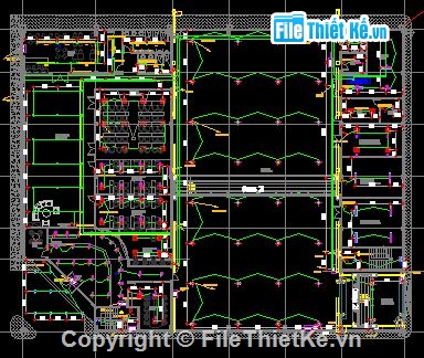 Bản Vẽ Thiết Kế Và Thi Công Cơ Điện Chi Tiết Trung Tâm Kĩ Thuật Makino