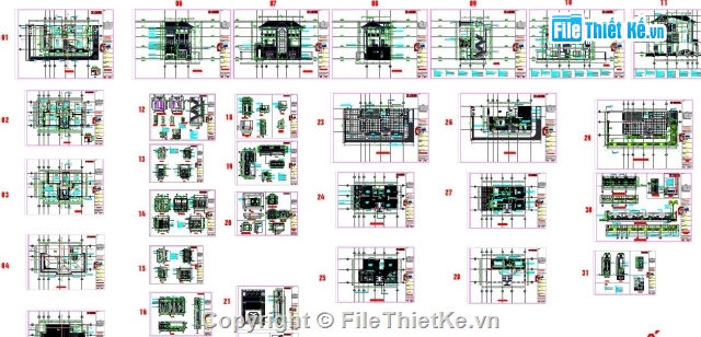 biệt thự hiện đại,biệt thự 3 tầng,biệt thự 11x22m,biệt thự 3 tầng hiện đại,bản vẽ biệt thự