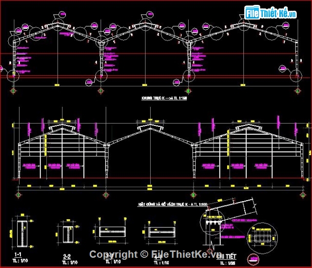 Xưởng sản xuất thủy sản,thiết kế Xưởng sản xuất,bản vẽ xưởng sản xuất thủy sản,xưởng sản xuất kích thước 63 x 65m