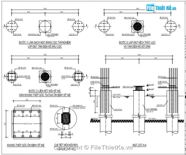 thử tải tĩnh cọc khoan nhồi,thử nghiệm sức chịu tải của cọc,Phương pháp neo thử tải tĩnh cọc khoan nhồi,Kiểm tra sức chịu tải của cọc khoan nhồi,tính toán sức chịu tải của cọc khoan nhồi