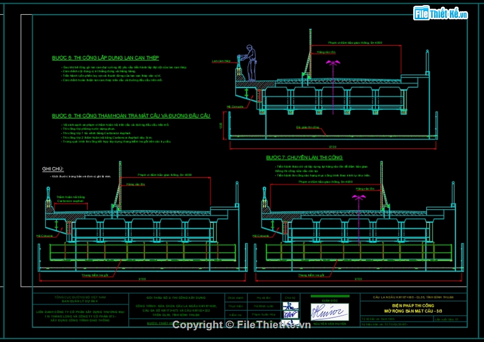 sửa chữa cầu,gia cố cầu,cầu yếu,gia cường cầu,Autocad sửa chữa cầu