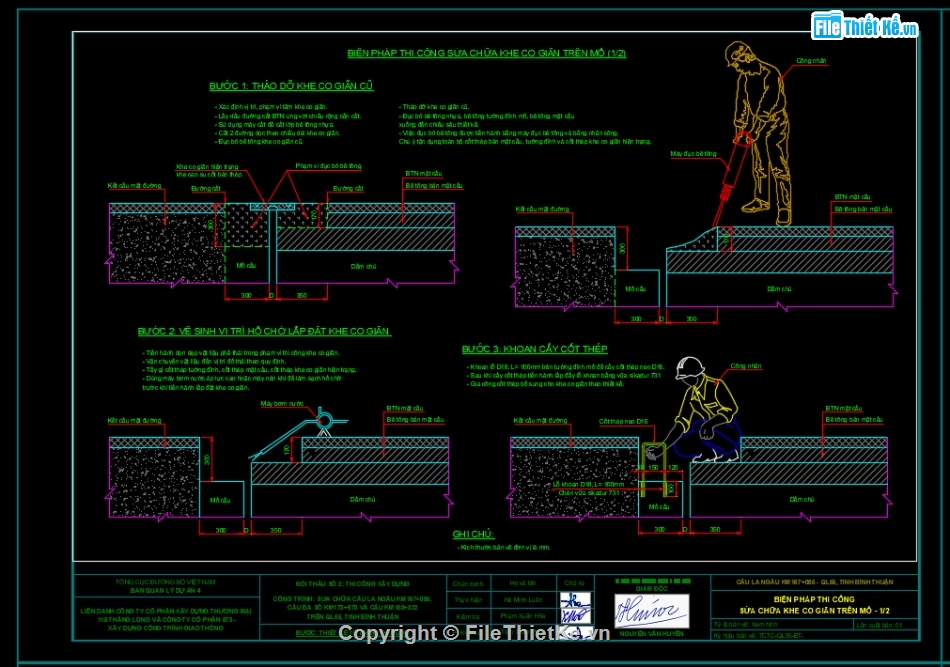 sửa chữa cầu,gia cố cầu,cầu yếu,gia cường cầu,Autocad sửa chữa cầu