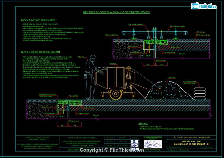 sửa chữa cầu,gia cố cầu,cầu yếu,gia cường cầu,Autocad sửa chữa cầu