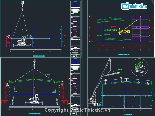 Biện pháp thi công,Bản vẽ nhà thép,nhà thép,Biện pháp thi công nhà thép,kết cấu thép Nhà mẫu