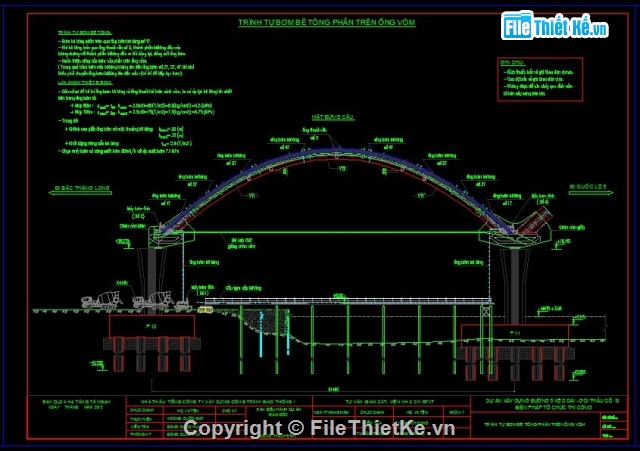 Bản vẽ,Bản vẽ thi công,bơm bê tông,công nghệ,vòm,bê tông