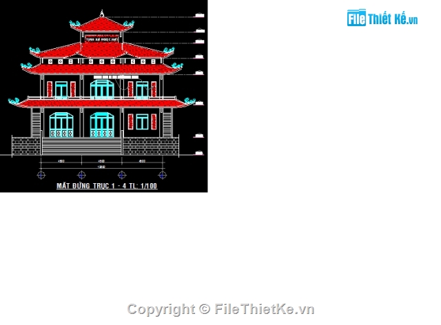 Bản vẽ,kiến trúc bản vẽ,đầy đủ từ kiến trúc,Chùa tịnh xá,autocad,bản vẽ kiến trúc