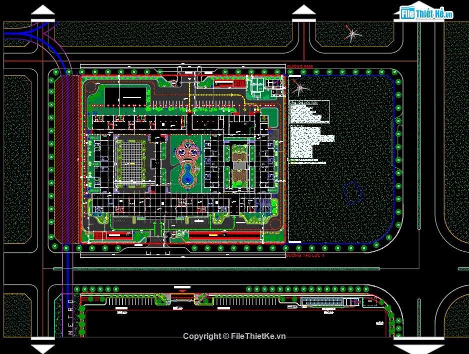 Bản vẽ cad trường mầm non,mầm non,Bản vẽ trường mầm non (full),Bản vẽ