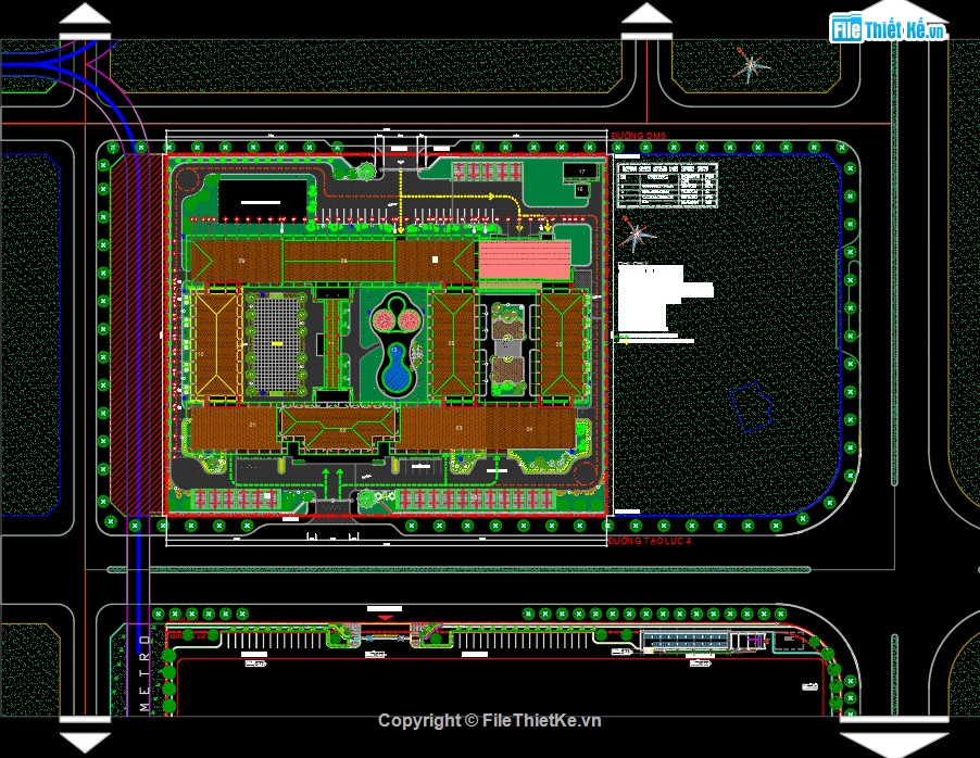 Bản vẽ cad trường mầm non,mầm non,Bản vẽ trường mầm non (full),Bản vẽ