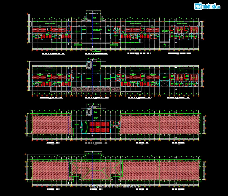 Bản vẽ cad trường mầm non,mầm non,Bản vẽ trường mầm non (full),Bản vẽ