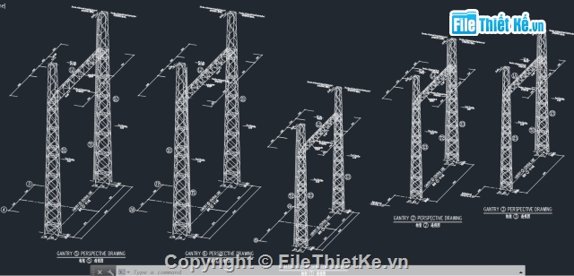 trạm điện,Dự án nhiệt điện,Bản vẽ autocad,cột điện,Trạm điện phân phối