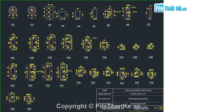 trạm điện,Dự án nhiệt điện,Bản vẽ autocad,cột điện,Trạm điện phân phối