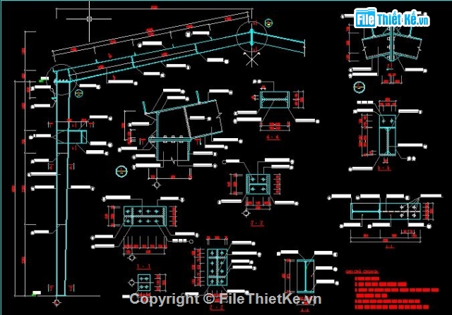 kết cấu thép,đồ án kết cấu thép,nhà xưởng kết cấu thép,bản vẽ kèm dự toán,bản vẽ nhà thép kèm dự toán