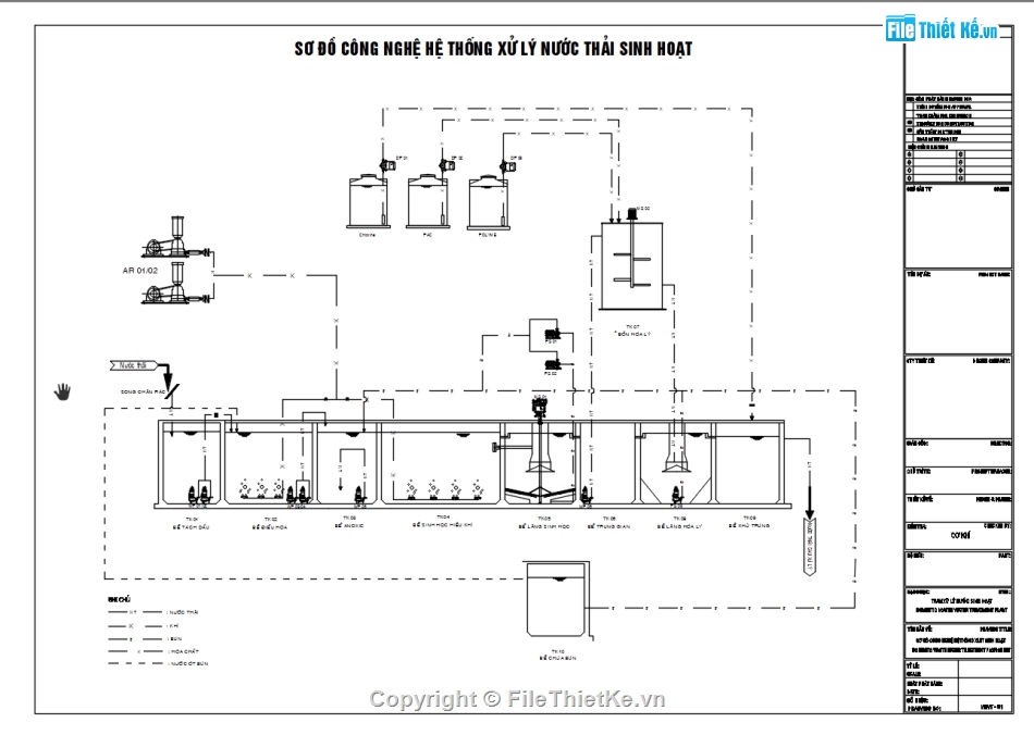 trạm xử lý nước thải,bản vẽ nhà xưởng,bản vẽ thiết kế trạm nước thải 7m3,xử lý nước thải nhà xưởng cho thuê