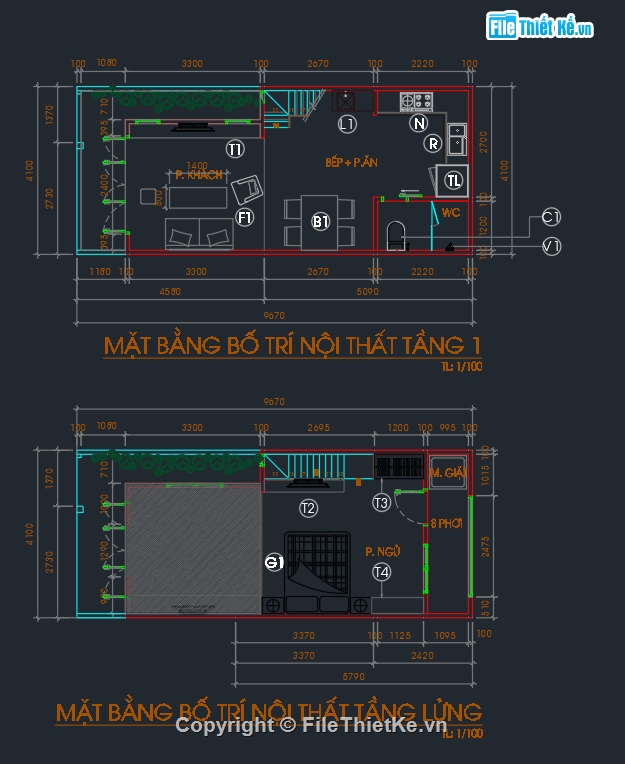 nhà cấp 4 gác lửng,bản vẽ nhà cấp 4 gác lửng,nhà cấp 4 gác lửng 4.1x9.67m,bản vẽ nhà cấp 4 9.1x9.67m,bản vẽ chi tiết nhà cấp 4