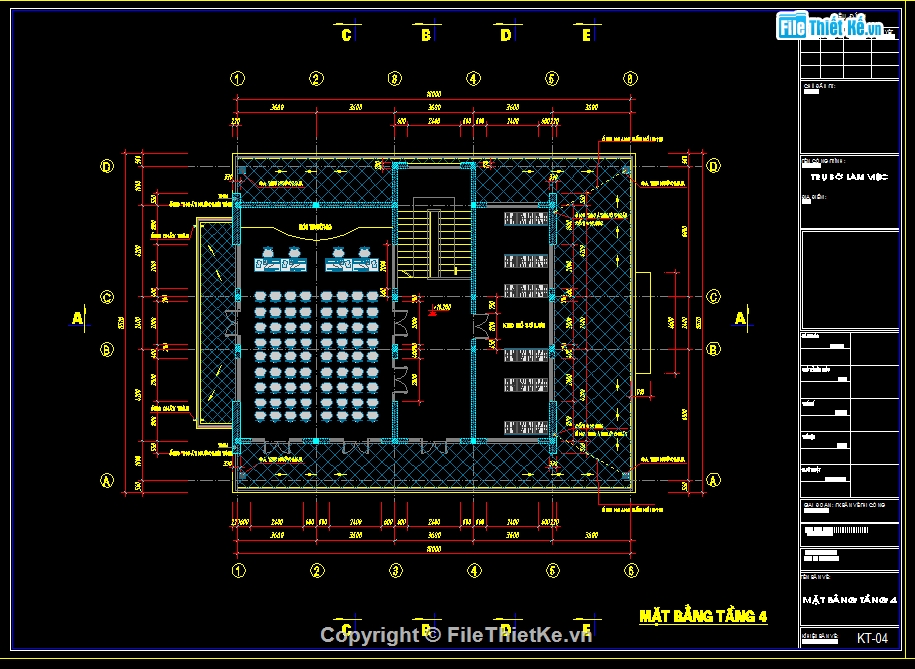 Trụ sở công ty 4 tầng,Bản vẽ trụ sở công ty,Thiết kế trụ sở công ty 18x14.4m,File cad trụ sở công ty 4 tầng,File autocad trụ sở công ty 4 tầng