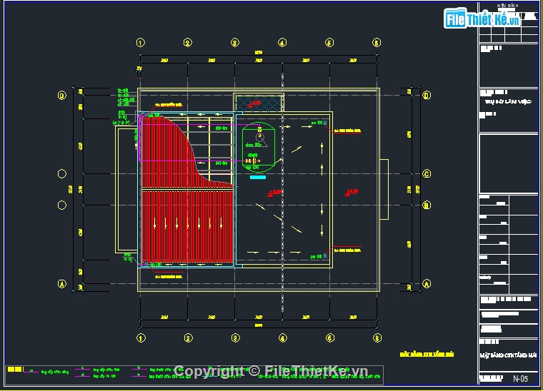 Trụ sở công ty 4 tầng,Bản vẽ trụ sở công ty,Thiết kế trụ sở công ty 18x14.4m,File cad trụ sở công ty 4 tầng,File autocad trụ sở công ty 4 tầng