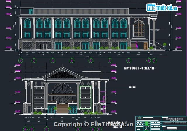 Bản vẽ cad Trung tâm,trung tâm thương mại,Trung tâm dịch vụ và thương mại 3 tầng,bản vẽ chợ