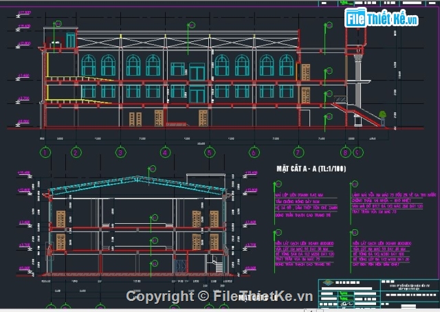 Bản vẽ cad Trung tâm,trung tâm thương mại,Trung tâm dịch vụ và thương mại 3 tầng,bản vẽ chợ