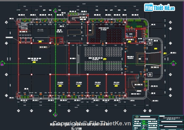 Bản vẽ cad Trung tâm,trung tâm thương mại,Trung tâm dịch vụ và thương mại 3 tầng,bản vẽ chợ