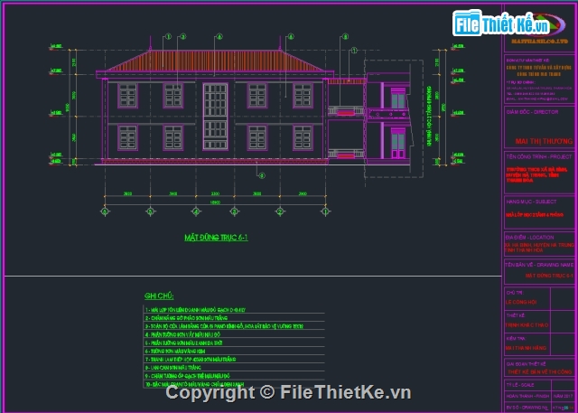 trường học,2 tầng 4 phòng,vẽ trường học,bản vẽ trường học,Bản vẽ trường học 2 tầng