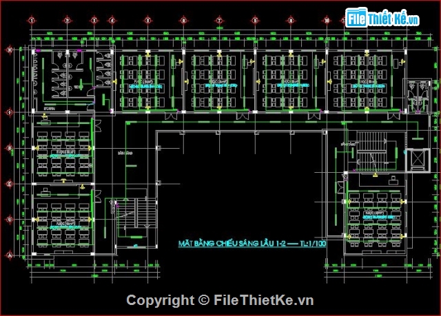 trường học 4 tầng,kiến trúc trường học,kết cấu trường học,bản vẽ trường học 4 tầng