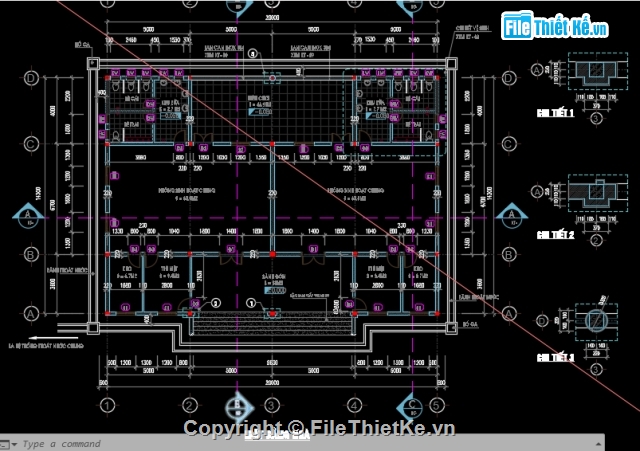 bản vẽ trường mầm non,thiết kế mầm non,mầm non 1 tầng,trường mầm non 1 tầng 14.3x20m