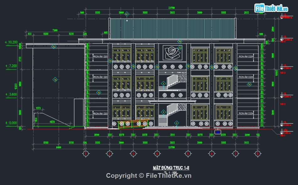 trường mầm non,Bản vẽ trường mầm non,file cad trường mầm non