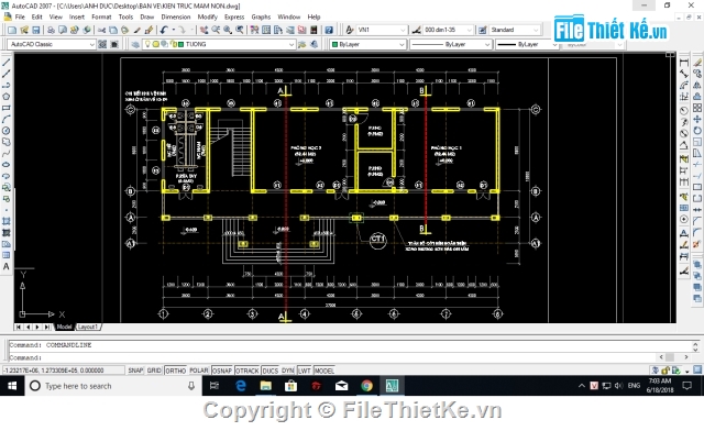 kết cấu kiến trúc,kiến trúc 2 tầng,kết cấu 2 tầng,trường học 2 tầng,trường mầm non 2 tầng