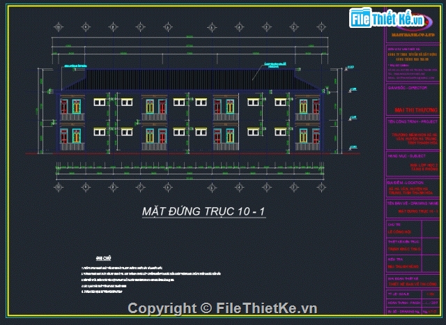 Bản vẽ trường mầm non (full),mầm non,trường,mầm non 2 tầng 8 phòng,2 tầng