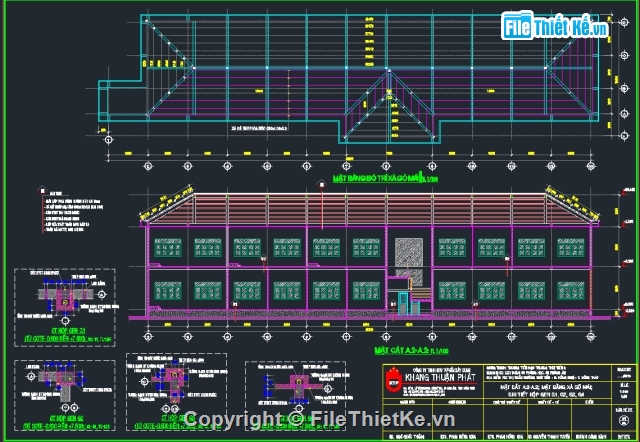 bản vẽ trường tiểu học 2 tầng,trường học 2 tầng 10.3x43.8m,mẫu trường học 2 tầng,thiết kế trường hóc 2 tầng