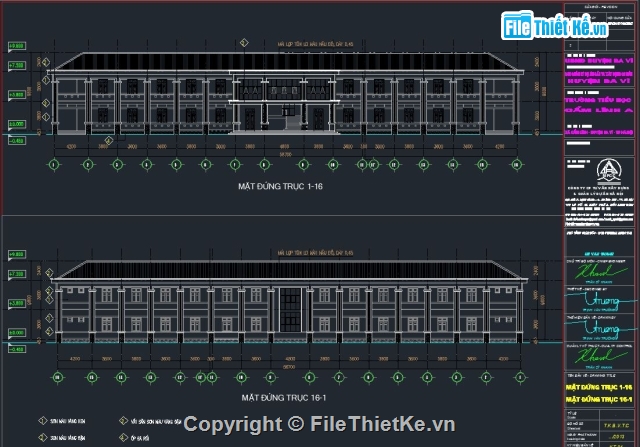 cad trường học,Bản vẽ trường học,bản vẽ trường tiểu học,trường tiểu học,trường học