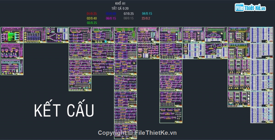 bản vẽ trường tiểu học,dự án trường tiểu học,Bản vẽ trường tiểu học Phú Thành A2