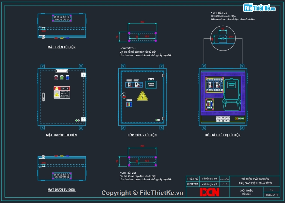 Bản vẽ thiết kế tủ điện,DCN,Bản vẽ solar,Bản vẽ trạm sạc,Bản vẽ trạm sạc xe điện,Tủ điện