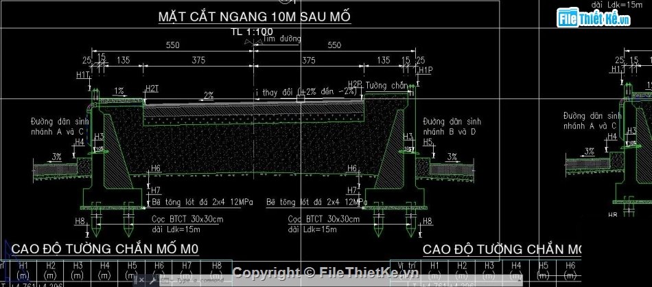 Bản vẽ,tường chắn đất,tường chắn,Bản vẽ cad cầu đường,bản vẽ cầu đường