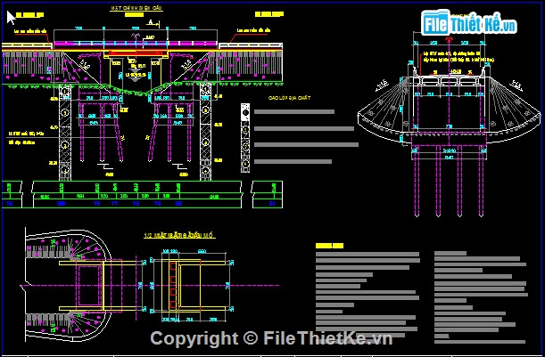 Bản vẽ,đường ven biển,cầu đường,Bản vẽ thiết kế trắc ngang điển hình,Bản vẽ thiết kế cầu